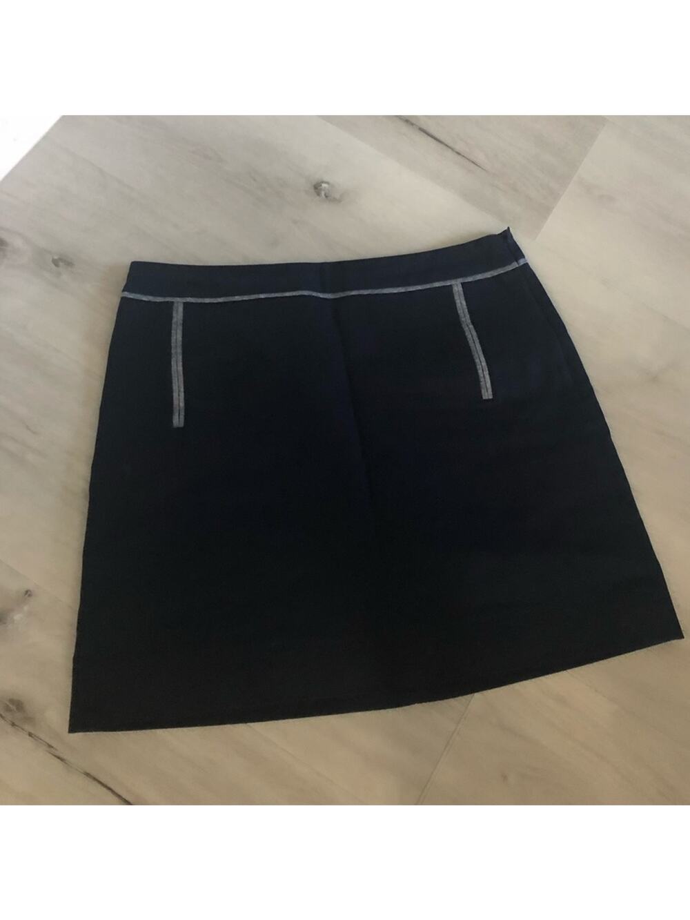 The Limited Navy cotton skirt, worn once